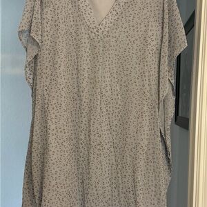 Elegant Tan Printed Women's Dress